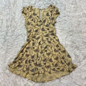 Denim Supply Ralph Lauren Dress Floral Babydoll Cottagecore Peasant Size 10 Open